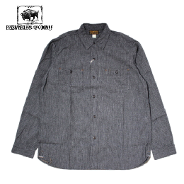 FREEWHEELERS WORK SHIRT 「Neal」BLACK PEPPER#2413003