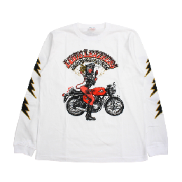 Rib LONG SLEEVE Tee EROSTIKA×LewisLeathers 2025 wh