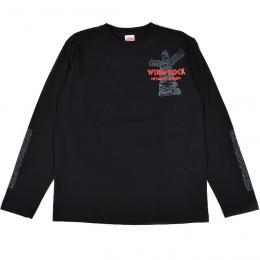 [WINGROCK]  HAIDA L/S TEE black