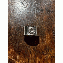 STOP LIGHT silver iron cross ring