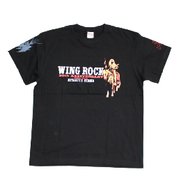 [WING ROCK]  30th S/S TEE black