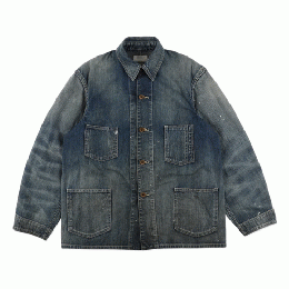 BOW WOW　HERITAGE DENIM CHORE COAT AGED
