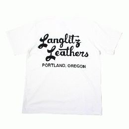 Langlitz Leathers S/S T LLC-003 Type-A Big Logo wh