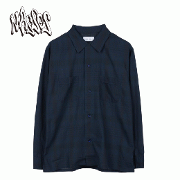 MASSES(マシス) MADRAS DYED SHIRT NAVY