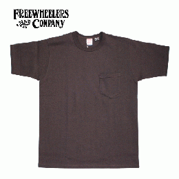 FREEWHEELERS S/S POCKET TEE JET BLACK　#2625009