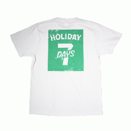 Oh`s　7DAYS HOLIDAY T-shirts　WHITE