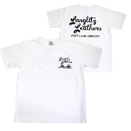 Langlitz Leathers S/S T-SHIRT LLC-003 Type A white