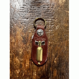 STOP LIGHT studs bomb keyring brown