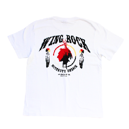 [WING ROCK]  TIPI face S/S TEE white