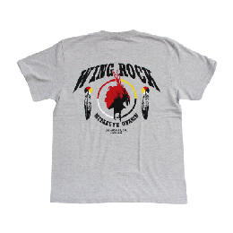 [WING ROCK]  TIPI face S/S TEE gray