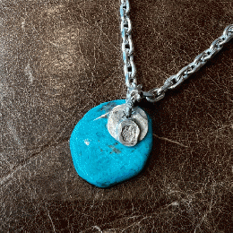 STOP LIGHT　turquoise top