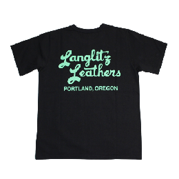 Langlitz Leathers S/S T-SHIRT LLC-003 Type A bk.gr
