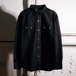 MASSES　WESTERN SHIRT NP BLACK