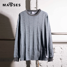 MASSES　Miller L/S TEE 1PAC　GRAY BORDER