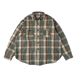 BOW WOW REPAIRED MOUNTAIN POCKET FLANNEL SHIRT