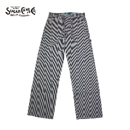SUGAR CANE　11oz. HICKORY STRIPE WORK PANTS SC42496