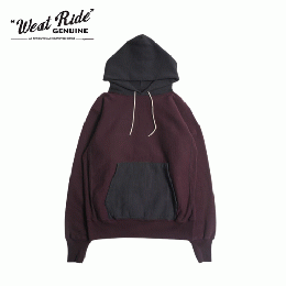 WESTRIDE RW 2-TONE HOODIE　EGGPLANT/BLACK