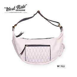 WESTRIDE RIDING SHOULDER BAG LTD WHT/BLK