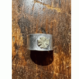 STOP LIGHT IRON CROSS RING K18pt