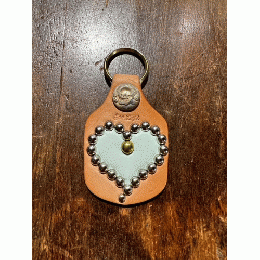 STOP LIGHT STUDDED KEY RING