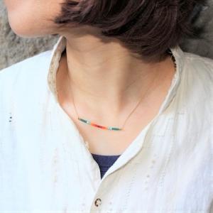 sipilica  ネックレス　　N-101 color of the sky